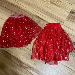Red Tulle Skirt Set